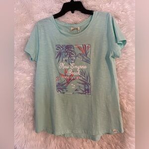 Pacific Creations NWT Women’s Paradise Tropics New Smyrna Beach Short Sleeve Tee